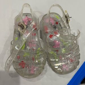 Lot of summer shoes, jellies and sandals! From 3 mos through size 10 (age 4-5)